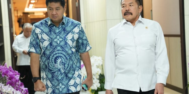 Jaksa Agung RI Terima Kunjungan Kehormatan Menteri Perumahan dan Kawasan Permukiman RI