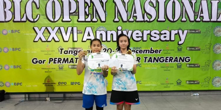 Alita dan Anin Raih Juara 1 Ganda Anak Putri di BLC Open 2024