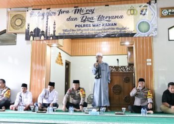 Polres Way Kanan Gelar Acara Isra Mi’raj 1446 H 