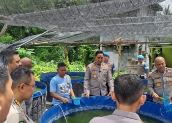 Kapolda Banten Apresiasi Kolam Bioflok Polsek Cikande Polres Serang, Dukung Ketahanan Pangan Nasional