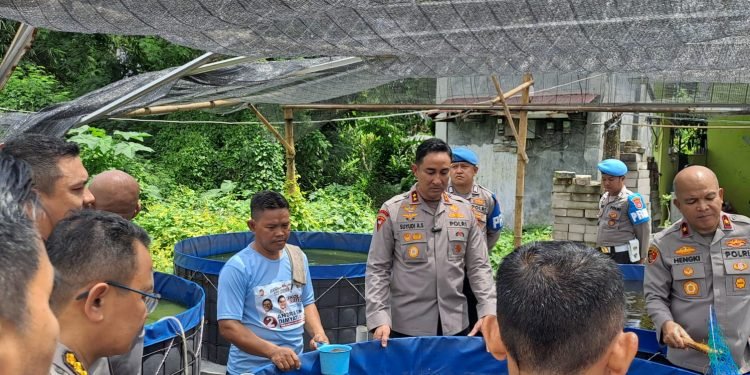Kapolda Banten Apresiasi Kolam Bioflok Polsek Cikande Polres Serang, Dukung Ketahanan Pangan Nasional