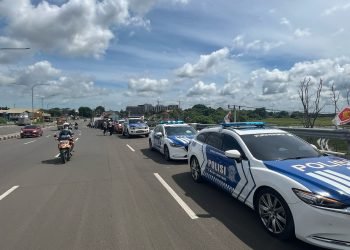 Polda Banten Laksanakan Patroli Skala Besar Dalam Rangka Pelantikan Kepala Daerah Banten