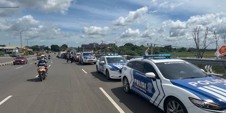 Polda Banten Laksanakan Patroli Skala Besar Dalam Rangka Pelantikan Kepala Daerah Banten