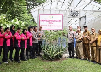 Polda Banten Launching Penguatan Program Pekarangan Lestari