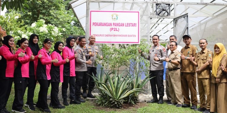 Polda Banten Launching Penguatan Program Pekarangan Lestari