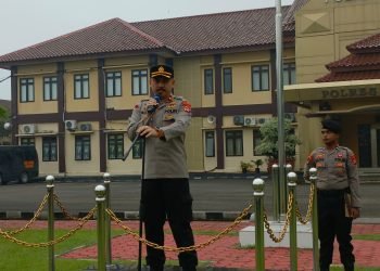 Wakapolres Serang Pimpin Apel Pagi Jam Pimpinan