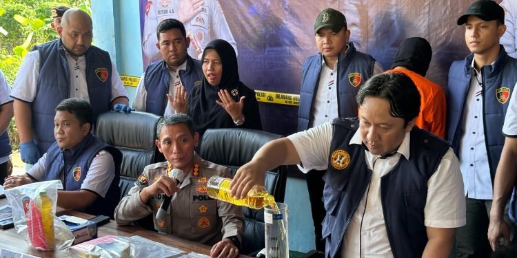 Polda Banten Tangkap Pelaku Manipulasi Takaran Minyak