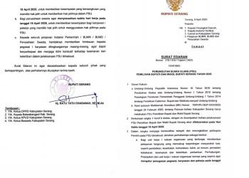 Bupati Serang Imbau Partisipasi Aktif Masyarakat dalam PSU Pilkada 19 April 2025