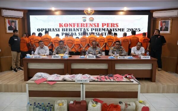 189 Kasus Premanisme Diungkap Polda Sulut, 63 Tersangka