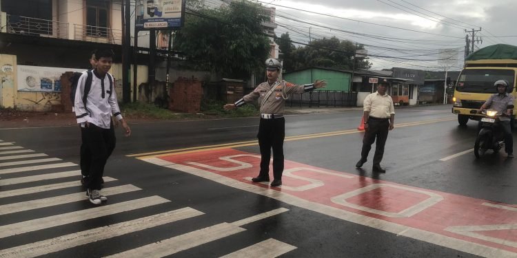 Polres Serang Jamin Kelancaran Arus Lalu Lintas di Titik Rawan Kemacetan