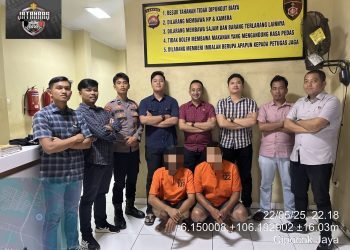 Dua Pria Ditangkap Polda Banten Terkait Penggelapan Dump Truck