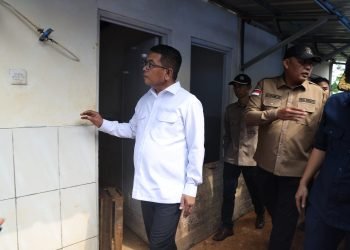 Gubernur Banten Tinjau Langsung Lokasi Huntap Cigobang