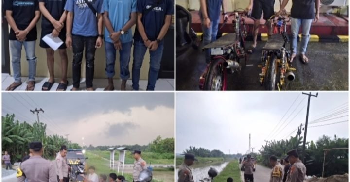 Polisi Cikande Amankan Pelaku Balap Liar