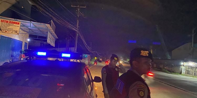 Cegah Gangguan Kamtibmas, Polres Serang Gencarkan Patroli Blue Light