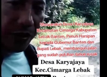 Jalan Rusak Puluhan Tahun, Warga Lebak Desak Pemprov Bertindak