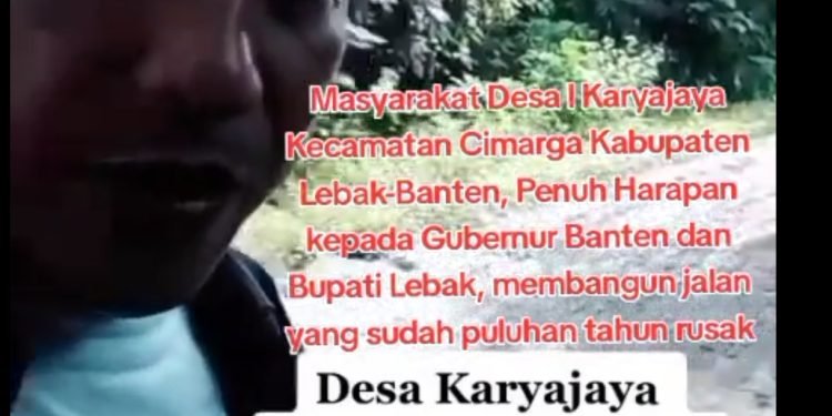 Jalan Rusak Puluhan Tahun, Warga Lebak Desak Pemprov Bertindak