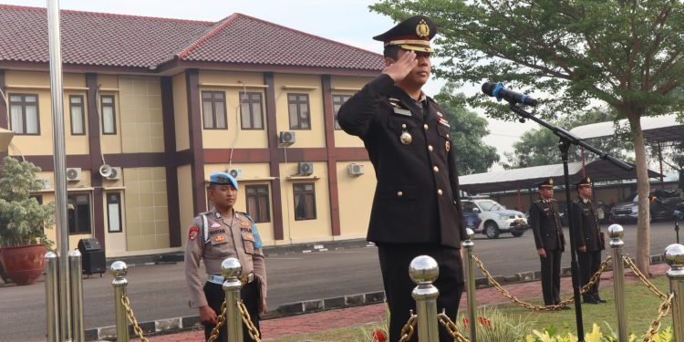 Upacara Peringatan Hari Lahir Pancasila di Polres Serang