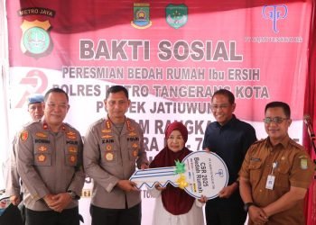 Polres Metro Tangerang Kota Bedah Rumah Warga Jelang Hari Bhayangkara