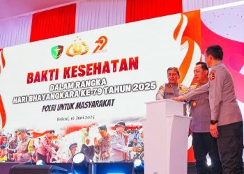 Polri Rayakan HUT dengan Bakti Kesehatan Massal