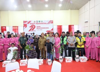Sukses! Polda Riau Gelar Bakti Kesehatan HUT Bhayangkara ke-79