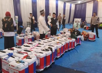 Polda Banten Kawal Jamaah Haji Pandeglang