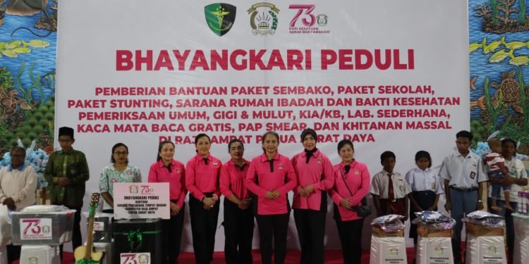 Raja Ampat Tersenyum: Bhayangkari Berbagi Kebahagiaan