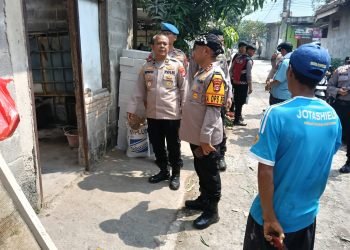 Rumah Bripka (Pur) Pardjo Diperbaiki Polres Serang dalam HUT Bhayangkara