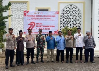 Polres Serang Berikan Sarana Air Bersih untuk Masjid Al Misri