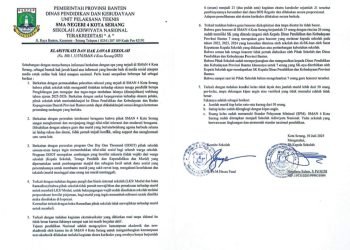 KLARIFIKASI DAN HAK JAWAB SMAN 4 KOTA SERANG