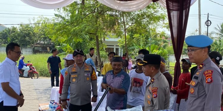 Polres Serang Bantu Petani Ciruas, Dukung Ketahanan Pangan Nasional