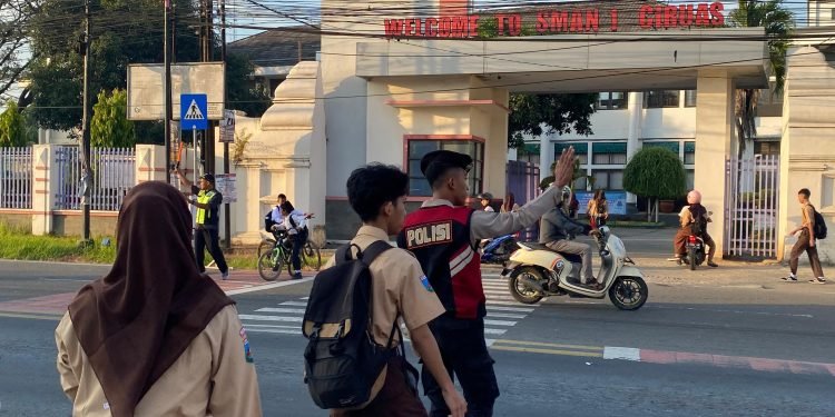 Polres Serang Lakukan Gatur Pagi, Jamin Kelancaran Lalu Lintas