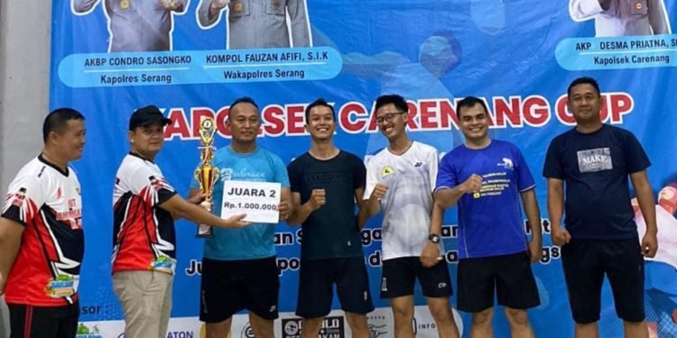 Kapolsek Carenang CUP:  Gemuruh Sorak di Final Bulu Tangkis!
