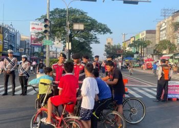 CFD Depok Aman dan Lancar, Berkat Ditsamapta Polri