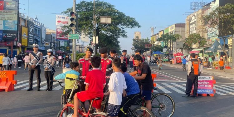 CFD Depok Aman dan Lancar, Berkat Ditsamapta Polri