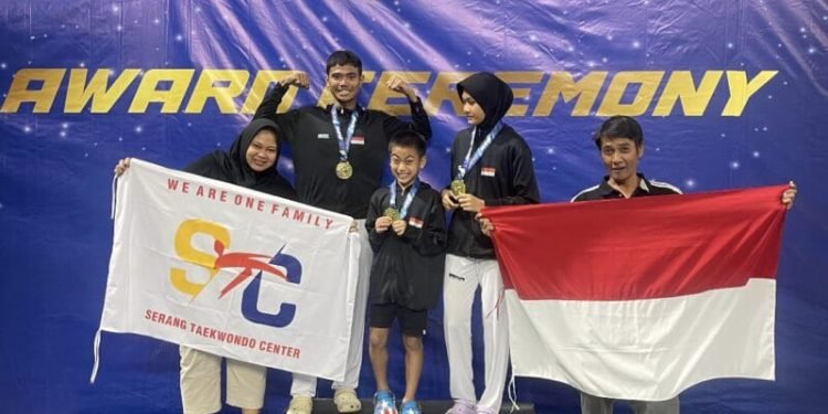 Taekwondo Kota Serang Mendunia: Tiga Emas di Kejuaraan Internasional