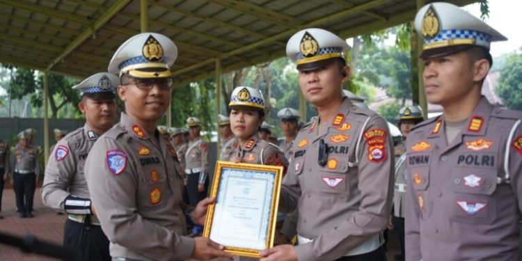 Satlantas Polres Serang Ukir Prestasi di Operasi Patuh Maung 2025