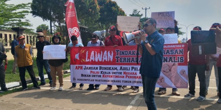 Jurnalis Serang Timur Bersatu: Aksi Solidaritas Kecam Kekerasan di PT Genesis