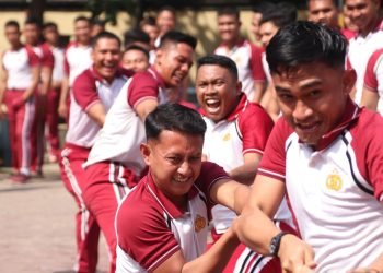 Korsabhara Baharkam Polri Rayakan HUT RI ke-80 dengan Cara Unik: Kekompakan Jadi Kunci!