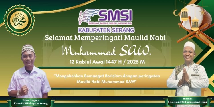 Maulid Nabi Muhammad SAW, SMSI Kabupaten Serang Gaungkan Semangat Persatuan dan Kejujuran