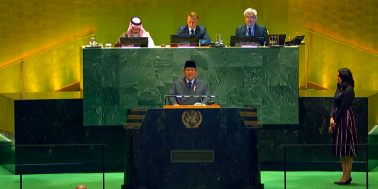 Prabowo di PBB: “Indonesia Akui Israel Jika Palestina Merdeka!”