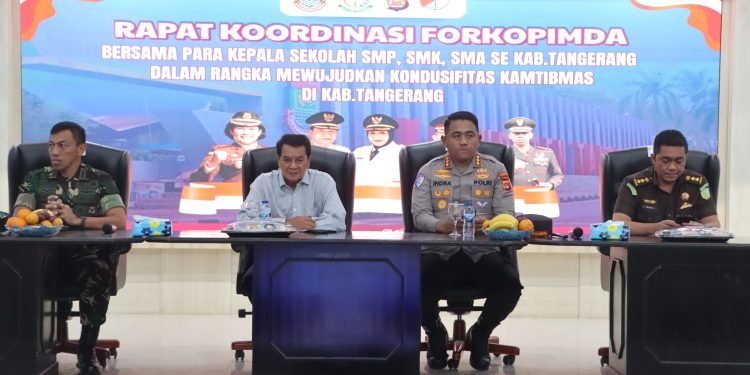 Forkopimda dan Kepala Sekolah Bersatu: Pelajar Tangerang Aman dari Pengaruh Negatif