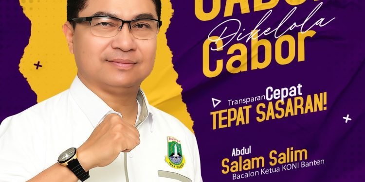 Banyak Cabor Dukung, Abdul Salam Salim Siap Pimpin Koni Banten