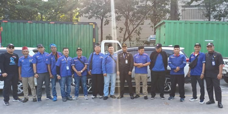 Polsek Tigaraksa Kawal Keberangkatan Massa SPSI Citra, Pastikan Aspirasi Buruh Terdengar di Senayan