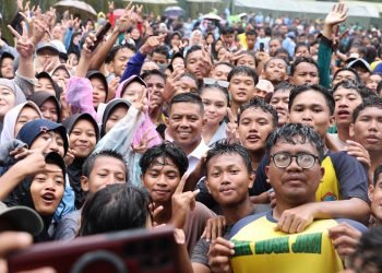 Andra Soni Hadiri Kemah Kebangsaan BISON, Beri Wejangan ke Ratusan Pelajar