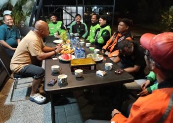 Kapolres Serang dan Komunitas Ojol Bersatu Jaga Keamanan