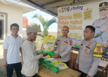 Jaga Stabilitas Harga, Polres Serang Aktif Salurkan Pangan Murah ke Masyarakat