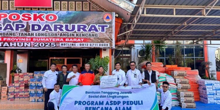 ASDP Gerak Cepat Bantu Korban Bencana Sumatera, Jaga Konektivitas dan Salurkan Bantuan Rp185 Juta