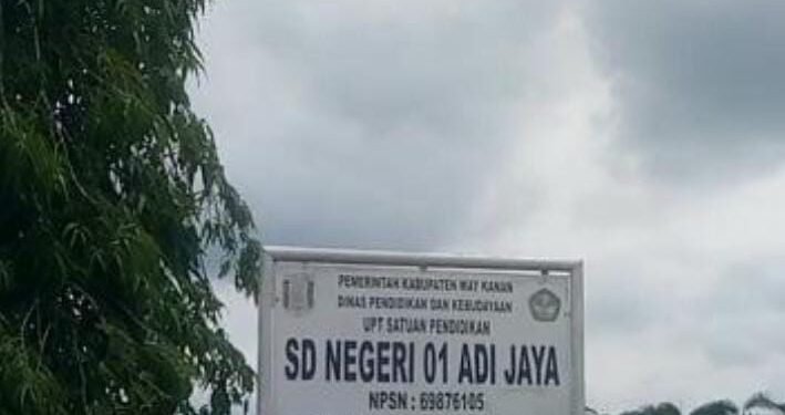 Dugaan Korupsi Dana BOS di SDN 01 Adi Jaya Menguat, Warga Minta Aparat Bertindak Tegas