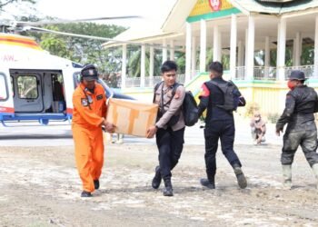 Polri Gerak Cepat! AW169 Terbangkan Bantuan Besar untuk Korban Bencana Aceh Tamiang