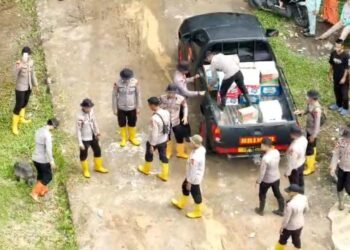 Layanan Internet Lancar, Koordinasi Kemanusiaan Brimob Polda Sumbar di Agam Berjalan Optimal